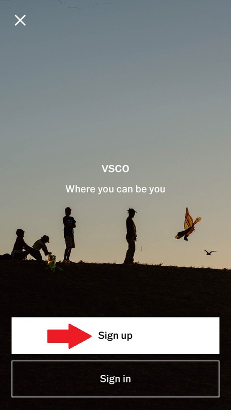 VSCO-dangnhap